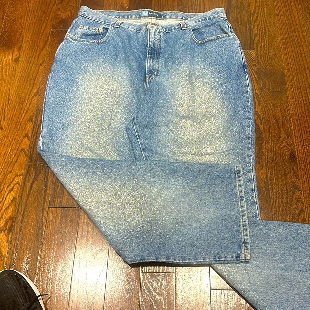 Avenue Blue glitter jeans